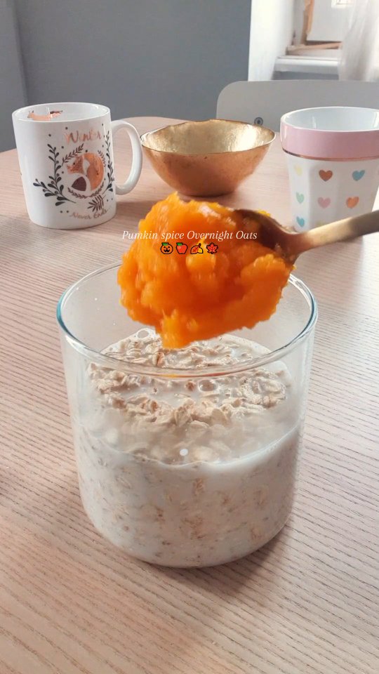 Pumkin spice overnight oats 🎃🧡

Un des meilleurs overnight oats que j'ai réalisé 🧡
Son goût typiquement automnal est à tomber...

Ingrédients :

Flocons d'avoine
Purée de courge
Lait végétal chaud
Clous de girofle et cannelle à faire infuser dans le lait
Epices pumkin spice
Pommes
Beurre
Sucre complet
Noisettes concassées
Cacao en poudre non sucré

Abonnez-vous pour plus de recettes 🧡
Subscribe for more recipes 🧡

#pumkinspice #pumkinseason #overnightoats #bakingtherapy #autumnaesthetic